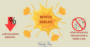 Rivoluzione per i bonus edilizi.