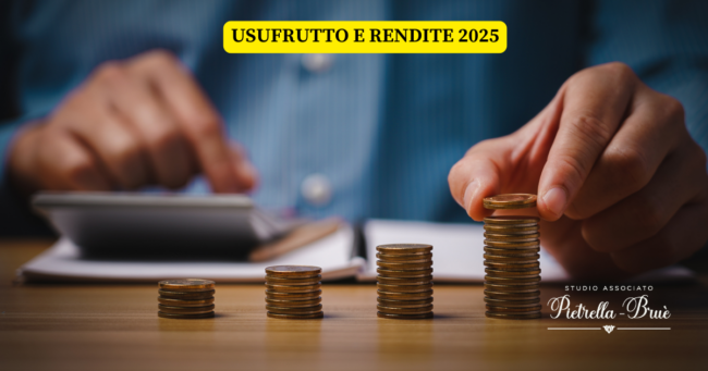 Usufrutto e rendite 2025 